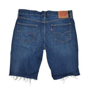 Levi's 511 Men’s Size 34 Jean Shorts Blue Denim Slim Fit Cut-off Jorts EUC
